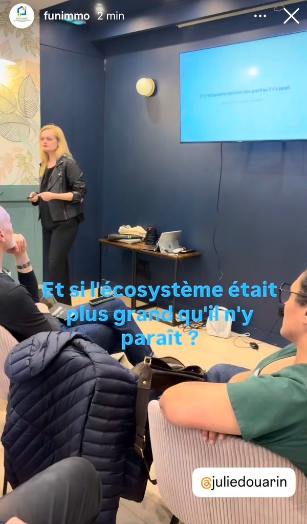 Conférence sur les métiers de l’immobilier et la coopération entre professionnels lors d’une rencontre FUN IMMO.